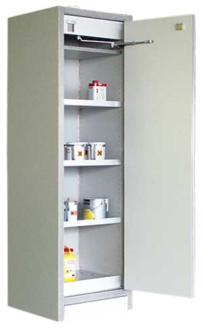 Armoire de sécurité AF-400 90 minutes pour le stockage de liquides inflammables. Inox.