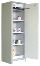 Armoire de sécurité AF-400 30 minutes pour le stockage de liquides inflammables. Aménagement en inox.